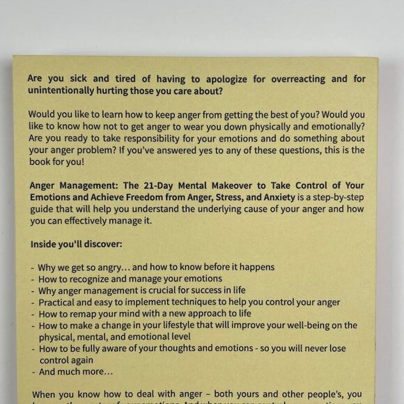 📚 3/$25 Anger Management by James W. Williams | Paperback - Picture 3 of 8